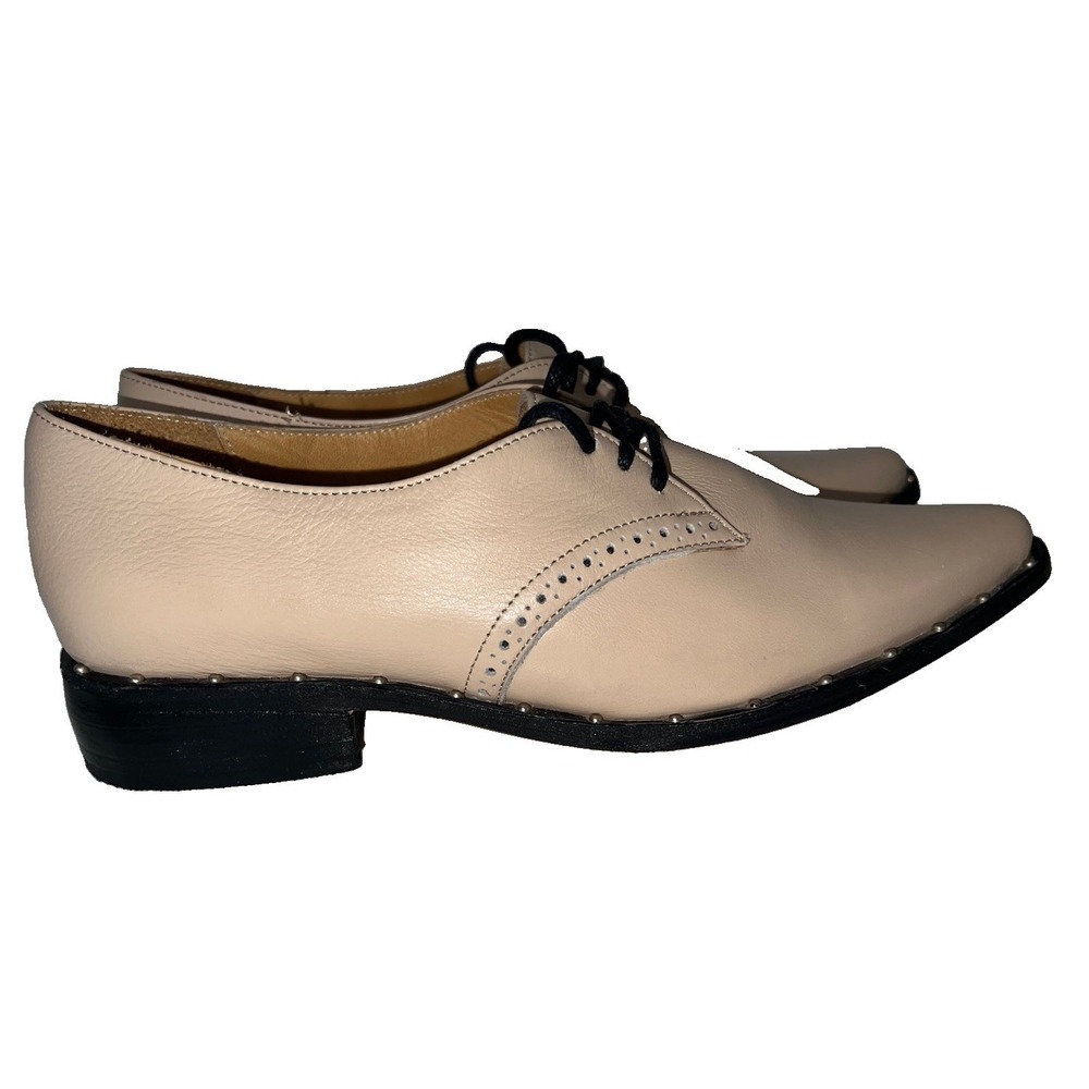(b15/10)boyt lace up leather  Argentina shoes women Size 8